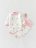 Nuevo Traje de Dos Piezas con Cremallera y Puertas Divididas de Dibujos Animados sin Huesos para Bebés de Otoño e Invierno para Salir, Traje Cálido