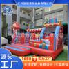 Direto da fábrica de comércio exterior PVC inflável cama saltitante castelo inflável slide diversões inflável slide home