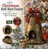 Navidad Nuevo Muñeco de Nieve Comedero para Pájaros Serie de Comederos para Pájaros de Navidad Artesanías de Resina
