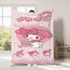 Manta de Franela de Dibujos Animados Transfronteriza para Niños Sanrio Manta Impresa Digitalmente Manta para las Cuatro Estaciones Manta para Aire Acondicionado Manta para Hora del Almuerzo