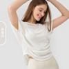 Top de Yoga de Nova Moda High-End Soltinho com Manga Curta Feminino para Pilates, Fitness, Corrida, Esportes, Cobertura Respirável