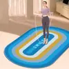 Alfombra Ovalada de Terciopelo de Cristal con Gradiente Simple Nórdico, Silenciosa y Absorbente de Impactos, Esterilla de Yoga para Interiores en Casa, Cuerda para Saltar de Fitness