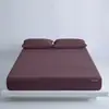 Sábana bajera ajustada de seda de hielo para enfriamiento de verano, colcha de color sólido, sábana de cobertura completa, protector de colchón pro3.0, funda de cama a prueba de polvo, juego de cama