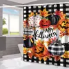 Amazon Halloween Morcego Fantasma Cortina de Chuveiro para Banheiro Casa Impermeável à Prova de Mofo Cortina de Chuveiro Divisória de Banheiro Cortina de Chuveiro