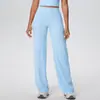 Pantalones de Yoga Ajustados Transpirables de Cruzar la Frontera de Cintura Alta Levanta Glúteos Rectos Holgados Adelgazantes Deporte al Aire Libre Correr Fitness Pantalones Largos