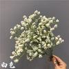 Buquê de 5 galhos de Gypsophila toque suave de espuma Decoração de casa Flores artificiais Flores falsas Folhagem artificial Decoração de casamento