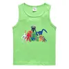 Colete de verão 2023 para crianças estilo coreano algodão casual base camisa suor absorvente açúcar guo frutas esportes meninos sem mangas undershirt