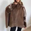 Amazon Transfronterizo 2025 Otoño Exportación Europea y Americana Nueva Moda Femenina Casual Holgada con Capucha Empalmada Chaqueta para Mujer