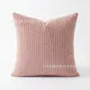 Funda de almohada de pana lisa de color sólido, estilo nuevo, transfronteriza, para cojín de sofá de sala de estar, funda de cojín decorativa para sala de modelos