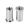 Porca rebitável SOS-M6 aço inoxidável 304 porca passante host de computador stud hexagonal à prova d'água