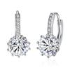 Accesorios Transfronterizos Joyería para Mujer Estilo Coreano Temperamento Personalizado Aretes de Aro Redondos de Zirconia Moda Aretes de Botón