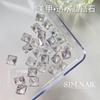 Xiaohongshu Arte de Uñas Cristal Transparente Multifacético Nude Joyería de Zircón Marquesa Mariposa Uñas Usables Decoración de Diamante con Forma Especial