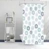 Cortina de ducha para mampara de baño de alto peso proveedor de comercio electrónico transfronterizo cortina de ducha de poliéster impermeable y antihongos para baño