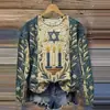 2025Wish Transfronterizo Europeo y Americano Talla Europea Tendencia de Moda Sudadera con Capucha de Cuello Redondo y Mangas Largas para Mujer Impresión Digital