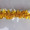 Decoraciones navideñas, adornos para árbol de Navidad, cintas de espumillón, guirnaldas, cintas de colores densas, suministros para decoración de fiestas navideñas, decoraciones colgantes