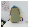 Mochila Dopamine Color Block de Alpaca para Estudiantes Universitarios, Gran Capacidad 12L para Senderismo y Montañismo, Mochila para Deportes al Aire Libre