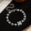 Pulsera Cuadrada de Pedrería Geométrica Exquisita, Súper Brillante, Lujo Ligero, Sensación de Alta Gama, Joyería Personalizada Estilo Ins