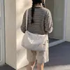 Bolsa de Gimnasio Ligera de Color Sólido para Mujer, Gran Capacidad, Casual, Simple, Cruzada, para Abordar, Elegante, Versátil, Bolsa Deportiva para Natación
