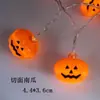 Cordão de Luzes Led de Halloween Transfronteiriço Lanterna de Abóbora Aranha Fantasma Morcego Lanterna Pequena Luz de Atmosfera Decoração de Feriado de Horror