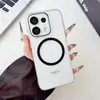 Funda magnética transparente de colores adecuada para OPPO Reno16, lujo 15, gama alta 14Pro, funda de teléfono estilo ins coreano para niñas