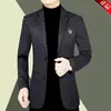 Nova jaqueta de terno casual outono e inverno para homens de meia-idade, slim fit 2025 jaqueta casual masculina primavera e outono para pais