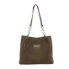 Bolso tote de cadena de pana transfronterizo modelo nuevo 2026 de gran capacidad para el hombro de uso diario bolso de mujer para otoño e invierno
