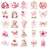 50 Pegatinas de Cuento de Hadas Rosas, Femeninas, Frescas, Infantiles, Rosas, Lindas, Impermeables, Decorativas para Tazas de Té con Leche