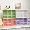 Caja de Almacenamiento de Nueve Compartimentos para Cuentas de Rompecabezas, Organizador Tipo Cajón, Caja Organizadora Multifuncional de Escritorio a Prueba de Polvo
