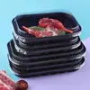 Caja Desechable de Empaque al Vacío tipo Piel para Carne de Res, Charola de Porcionamiento Específica para Refrigerador, Charola de Supermercado para Alimentos Frescos para Almacenamiento de Alimentos