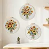 Nuevo Paquete de Materiales Bordado Hecho a Mano DIY Florero de Ramo Girasol Original Amazon Transfronterizo Inglés