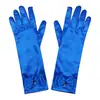 Bestseller transfronterizo en Europa y América: Guantes de Elsa de Frozen, accesorios de princesa para actuación en escenario de satén con lazo para niños