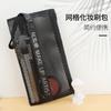 Bolsa para Brochas de Maquillaje de 14-40 Orificios Bolsa Grande de Almacenamiento Gran Capacidad Negro Hoja de Libro Plegable Bolsa de Cosméticos Transfronteriza