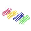 Juguete para gatos de plástico de color con resorte para saltar, pelota para gatos, suministros para mascotas