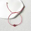 Amazon Novo Cordão Vermelho Ben Life Pulseira Olho Criativo Olho do Diabo Pulseira Trançada para Homens e Mulheres Casal