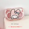 Estojo de Lentes de Contato Colorido Candy DIY Portátil Simples Transparente Caixa Dupla Caixa Companheira Estojo de Lentes de Contato de Alto Valor