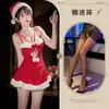 Ropa Íntima Sexy Luna Privada Puro Deseo Navidad Año Nuevo Bata Europea y Americana Cos Santa Claus Tentación Abstinencia Camisón Sexy