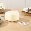 Pote de Sal para Temperos de Plástico Leve de Quatro Sabores Transfronteiriço à Prova de Poeira Caixa de Temperos Conjunto Doméstico Atacado Caixa de Temperos para Cozinha com Tampa