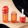 Huayi Gancho Inyección Tubo de Labial Semitransparente Material de Empaque Personalizado Maquillaje Labial Brillo de Labios Cosméticos HY-5506