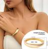 Joias de nicho transfronteiriças europeias e americanas design de moda sentido de design geométrico arco abertura exagerada conjunto de pulseira Pulseira