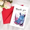 Selección de Colección de Tarjetas de Agradecimiento, Juego de Tarjeta de Felicitación con Sobre, Mensajes Escritos a Mano, Bendiciones, Tarjetas Plegables con Texto
