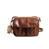 Bolsa Transversal Estilo Japonês Estilo Antigo Estilo Universitário Cool Grande Capacidade Simples PU Retrô Bolsa de Ombro Bolsa de Aula para Estudantes