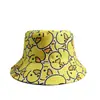 Sombrero de Pescador Pato Amarillo Celebridad de Internet, Sombrero de Sol Reversible Vintage con Protección Solar, Sombrero de Cubo Hip-Hop Versátil para Exteriores Unisex