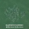 Xiao Accesorios Espaciadores de Silicona Transparente Ultra-Delgados Perla Cristal Oro Plástico Espaciador Cuentas Espaciadoras Cuentas Espaciadoras Juguete