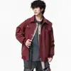 Outono 2026 Nova Marca Tendência Estilo Coreano ins Japonês High Street Blusa Solta Casual Estilo Hong Kong Jaqueta Workwear Masculina.
