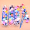 Abanico de Palacio para Pintar y Dibujar DIY Infantil Guardería Bolsa de Materiales Hechos a Mano Puesto del Parque Abanico de Palacio para Pintura de Colores