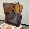 TRowHome Bolsa Tote de Couro Genuíno Feminina Grande Capacidade Couro Bovino de Primeira Camada Bolsa de Ombro de Axila Nova Bolsa de Mão Retro