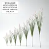 Simulação cruzada grama cauda de cachorro de haste única grama cebola simulação decoração de paisagismo celebridade da internet grama artificial simulação planta engenharia paisagem