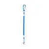 Cordón de seguridad de resorte de alambre de acero fabricado en fábrica con hebilla doble, cuerda retráctil anti-pérdida, adecuado para pesca en el mar, pesca con señuelo y como herramienta para prevenir caídas.