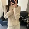 Tejido de Punto Fino de Tencel de Manga Larga para Mujer 2026 Nuevo Diseño de Verano Blusa Top Calado Chaqueta Cardigan para Mujer
