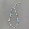 Cordão para Celular Flores Frescas de Verão Pulseira de Contas Menina Colorida Pingente de Chaveiro Conjunto de Fone de Ouvido Headphone Câmera Ccd
